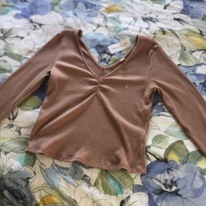 PacSun Basics Nude top / NEW WITH TAGS UNWORN!